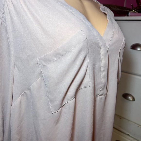 Women's Cream Blouse - Picture 3 of 7